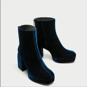 Zara Velvet boots
